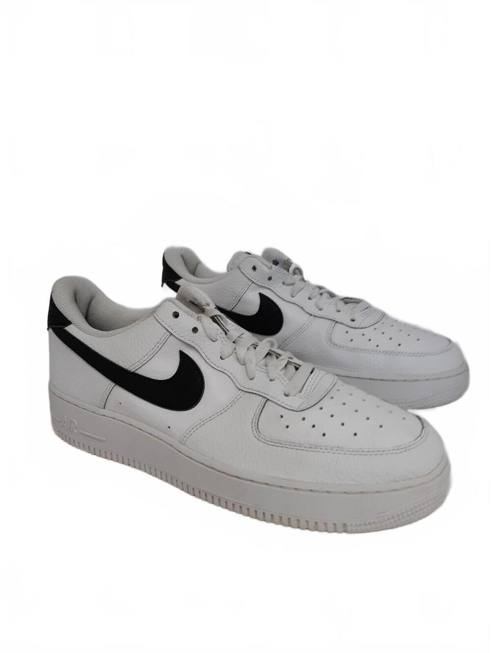 Nike Men Air Force 1 07 CT2302-100 White Black Size 12 M
